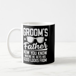 Brudgummens Faders Kostym Pappa Bröllop Bachelor Kaffemugg