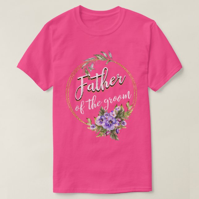 Brudgummens far bröllop möhippa pappa-förkläde t shirt (Design framsida)