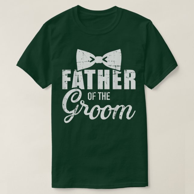 Brudgummens far för bröllop eller svestfest t shirt (Design framsida)
