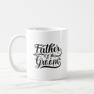 Brudgummens Far Typografi Mugg