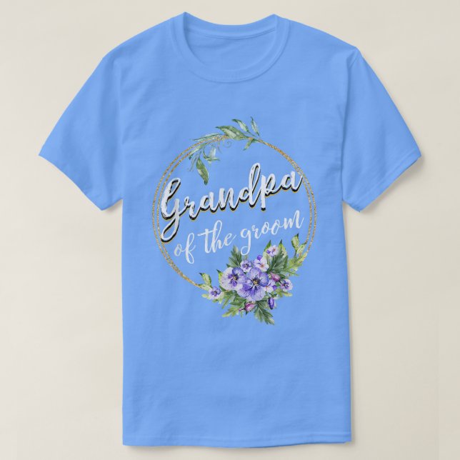 Brudgummens farfar bröllop möhippa farfar t shirt (Design framsida)