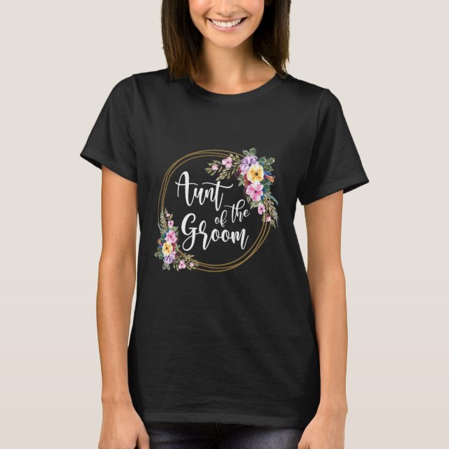 Brudgummens faster Flowers Faster Brudgummens Fast T Shirt (Framsida)