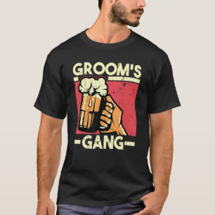 Brudgummens gäng bachelorförlovning bröllopsfest t shirt