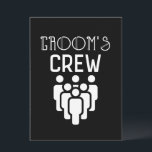Brudgummens gäng Bröllopsfest Inbjudningar<br><div class="desc">Brudgummens gäng Bröllopsfest Kort Brudgummens gäng Bröllopspresent, Köp personliga t-shirts till ditt bröllopssällskap. Varje bästa man, brudgummens män, brudgummens usher, brudgumme och far till brudgummen skulle älska egen anpassad skjorta. Bröllopspresenter, Brudgummens t-shirts, Brudgummens gäng ger dig det bästa inom brudgumme festkläder, firar med en känsla för humor och stil. Det...</div>
