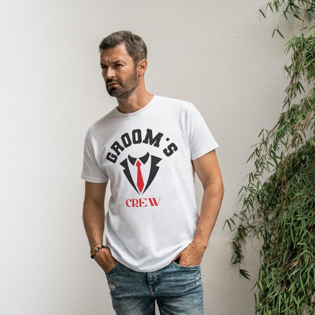 Brudgummens gäng Brudtjänare Lag Bachelorfest  T Shirt (Skapare uppladdad)
