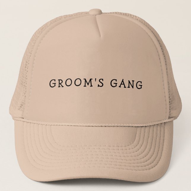 BRUDGUMMENS GANG SÄLLSKAPSHAT TUCKEHATT KEPS (Framsida)