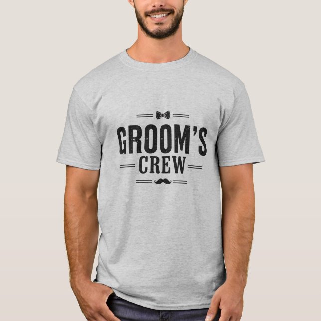Brudgummens gäng t shirt (Framsida)