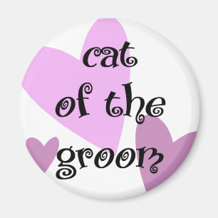 Brudgummens katt magnet