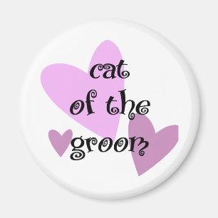 Brudgummens katt magnet