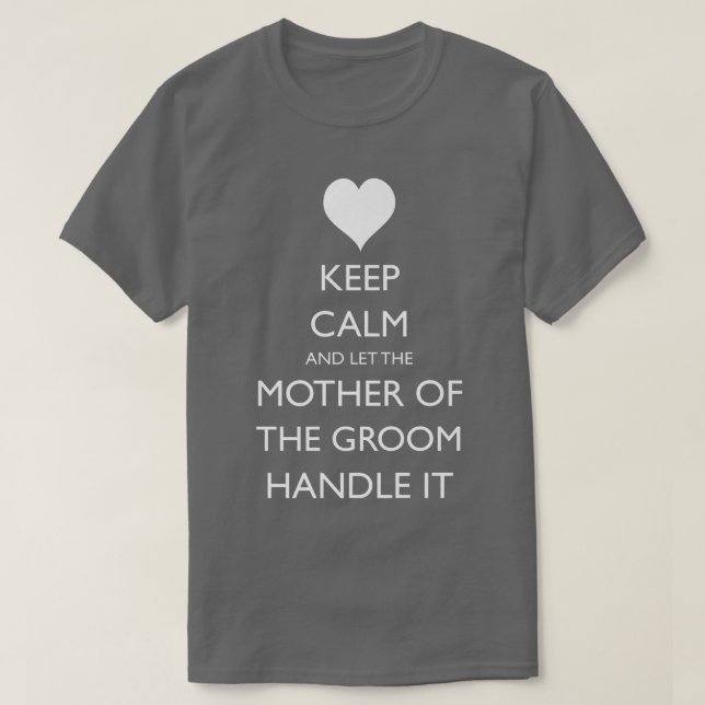 Brudgummens mamma Roligt bröllop  T Shirt (Design framsida)