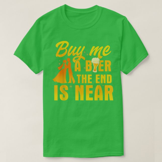 Brudgummens möhippa firar bröllop Brudgummen Br T Shirt (Design framsida)