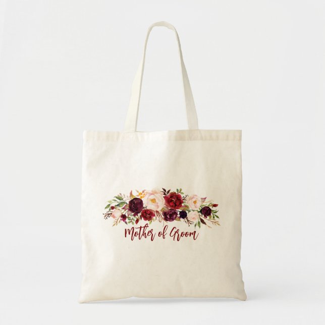 brudgummens mor blomsterpresent bröllop bröllopsfe tygkasse (Framsidan)