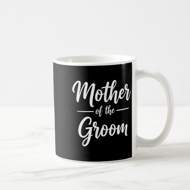 Brudgummens mor bröllop mamma rolig minnessgåva kaffemugg (Höger)