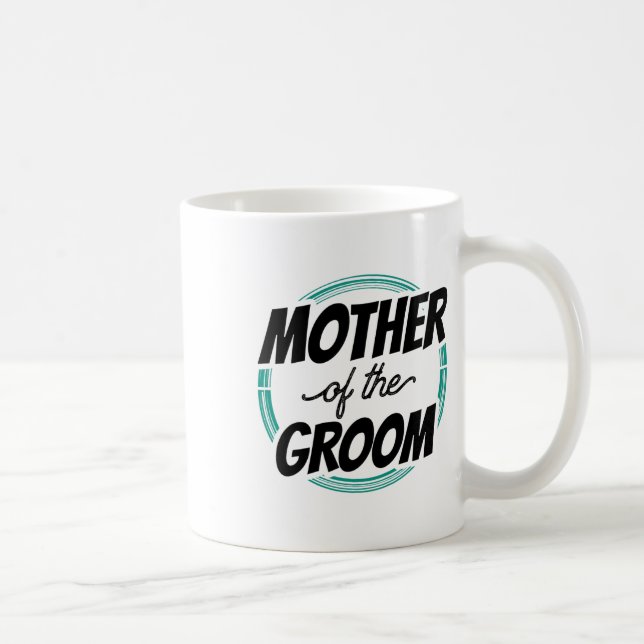 Brudgummens Mor Bröllopsfest Dejting Mom Mor Kaffemugg (Höger)