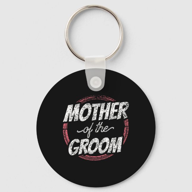Brudgummens Mor Bröllopsfest Sjungande Mom Mor Nyckelring (Framsida)