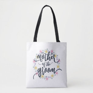 Brudgummens Mor Bröllopskalligrafi Tote Bag Tygkasse
