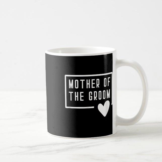 Brudgummens Mor Hjärtat Mamma Bröllop Möhippa Kaffemugg (Höger)