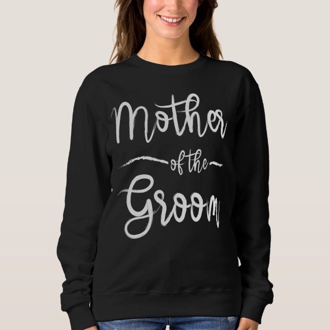 Brudgummens Mor Matchande Bröllopsdusch T Shirt (Framsida)