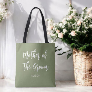 Brudgummens Mor Sage Grön Totebag Tygkasse