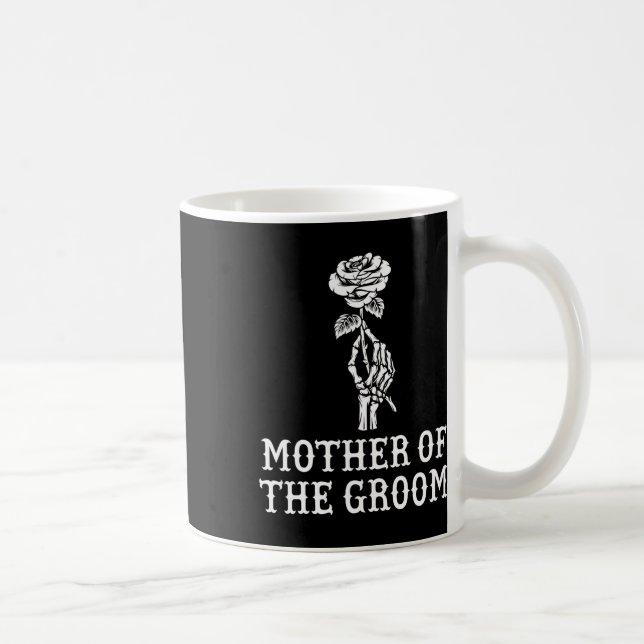 Brudgummens Mor Skelett Gotisk Sällskaps Bröllop Kaffemugg (Höger)