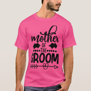 Brudgummens Mor Son Matchande Bröllop Eller Spen T Shirt