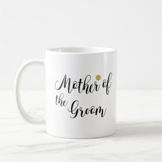 Brudgummens mor Svart text Kaffemugg