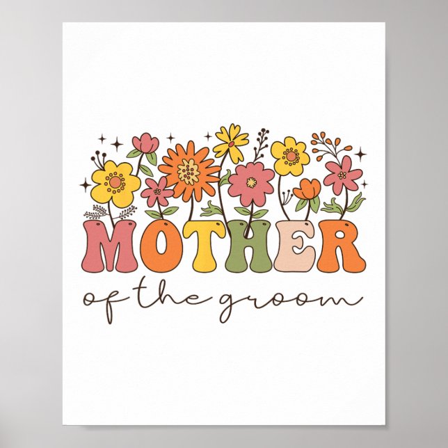 Brudgummens Mor Vildblomma Blommig Moget Par Poster (Framsidan)