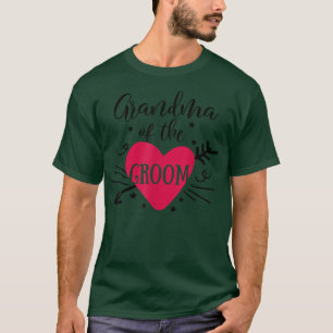 Brudgummens Mormor Pil Hjarta Bröllop Och Spenamer T Shirt