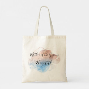 Brudgummens mors present Rosa Blå Grå Elegant Tygkasse
