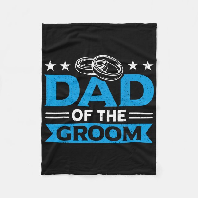 Brudgummens pappa matchande s Hen Party-grupp Fleecefilt (Framsidan)