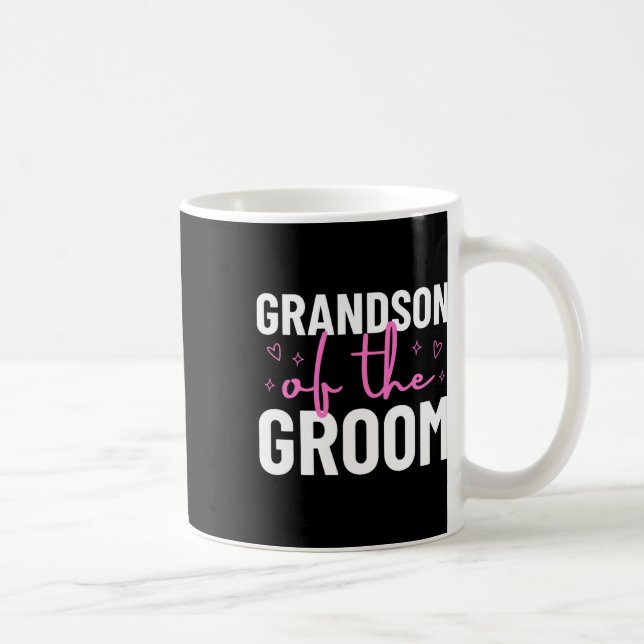 Brudgummens sonson bröllop äktenskap familj kaffemugg (Höger)