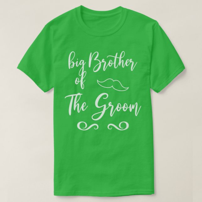 Brudgummens storebror och brudens bröllopsmatchnin t shirt (Design framsida)