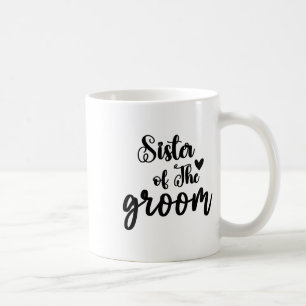 Brudgummens syster bröllop matchande brudparti kaffemugg