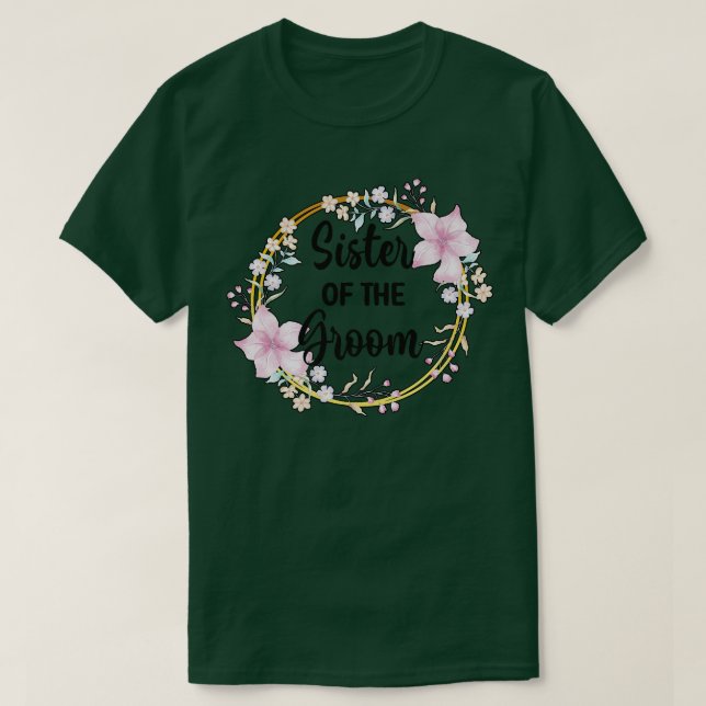 Brudgummens syster Bröllopsdag Brudgummens syster  T Shirt (Design framsida)