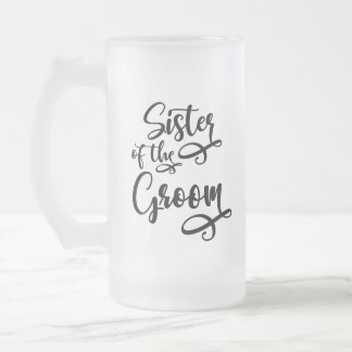 Brudgummens syster frostat ölglas