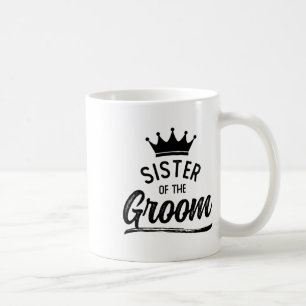 Brudgummens syster matchande bröllopsparty kaffemugg