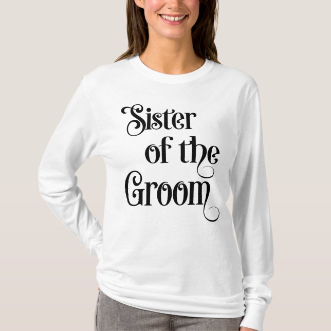 Brudgummens syster t shirt (Framsida)