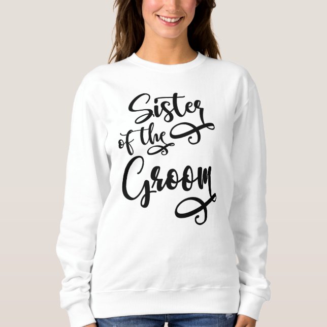 Brudgummens syster t shirt (Framsida)