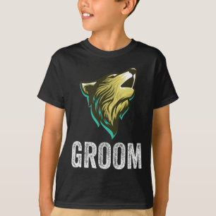 Brudgummens Varg Bröllop Brudgummens Sällskap Fest T Shirt