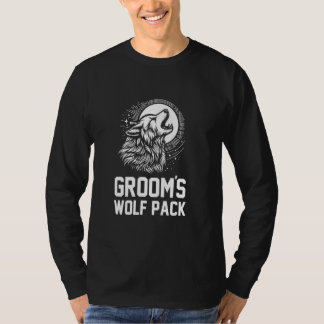 Brudgummens vargflock ylande bestman sällskap möhi t shirt