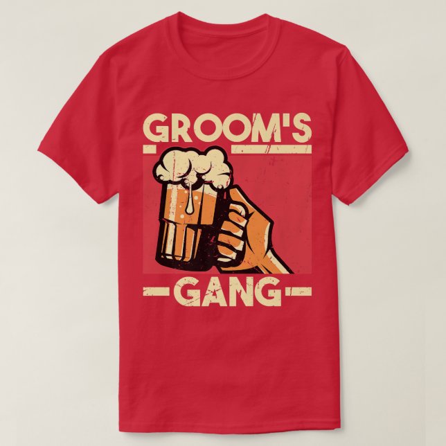 Brudgumsgängets Bachelor-förlovningsbröllopsfest  T Shirt (Design framsida)