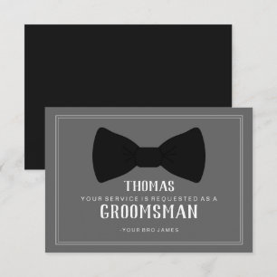 Brudgumskort - Svart Strål Inbjudningar