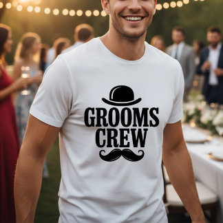 Brudgumslag Bröllopsfest Bowlinghatt T Shirt