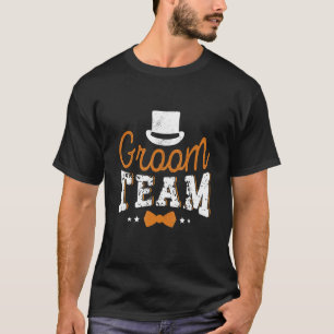 Brudgumslag Engagemang Sjungkarl Bröllopsfest Brud T Shirt