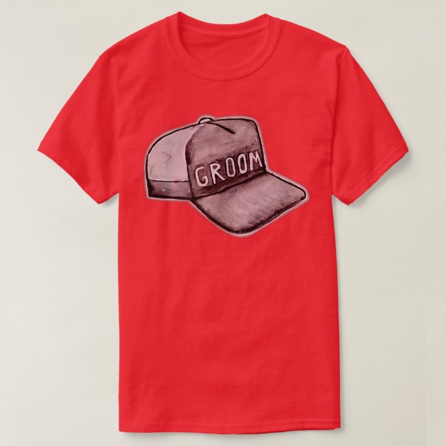 Brudgumsmössa söt förlovning bröllop möhippa M T Shirt (Design framsida)
