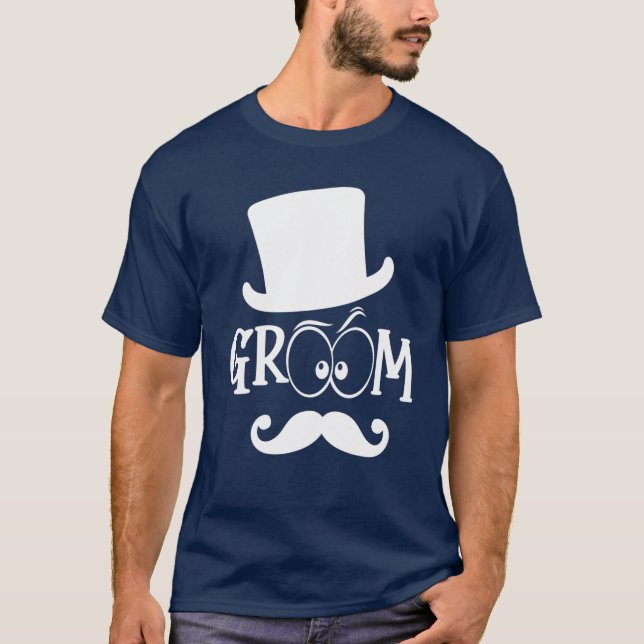 Brudgumsmössa Söt Förlovning Bröllop Svärmannafest T Shirt (Framsida)