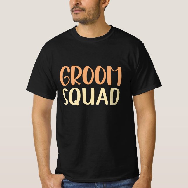 Brudgumsskvadr T Shirt (Framsida)