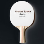 Brudgumsskvadrilj svensexa tillägg namn  pingisracket<br><div class="desc">design</div>