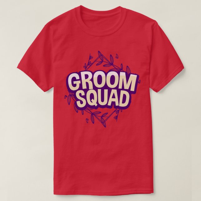 Brudgumssquad 2 t shirt (Design framsida)