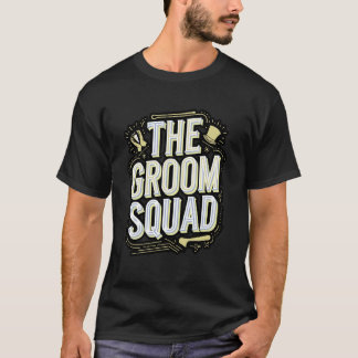 Brudgumssquad Bröllop Bachelorfest Brudgummer T Shirt